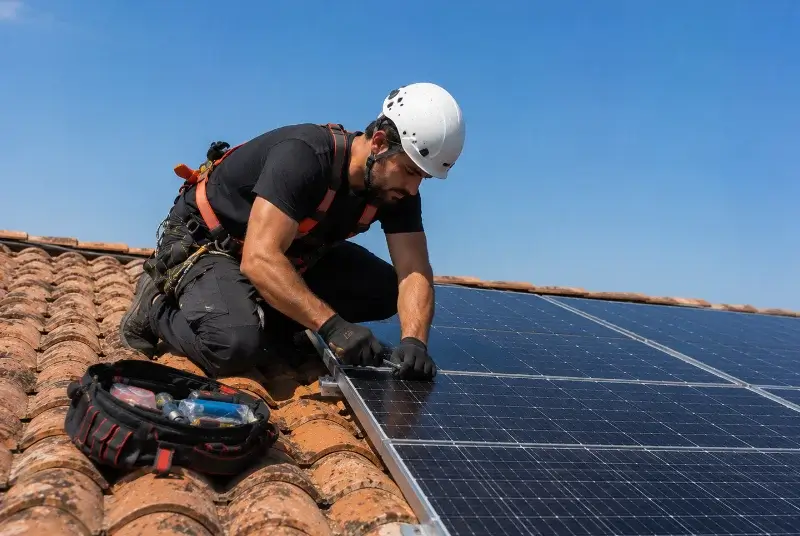 Maintenance et monitoring de panneaux solaires à Mimet